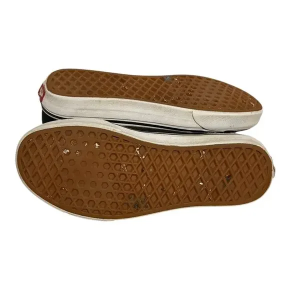 Vans Sk8-HI Women's 7 Black Rose Embroidered Floral Pattern High Top Shoes - Picture 8 of 8